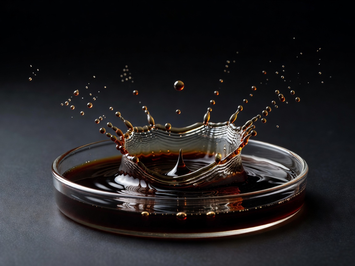 Hot water poured precisely over ground coffee bed using gooseneck kettle